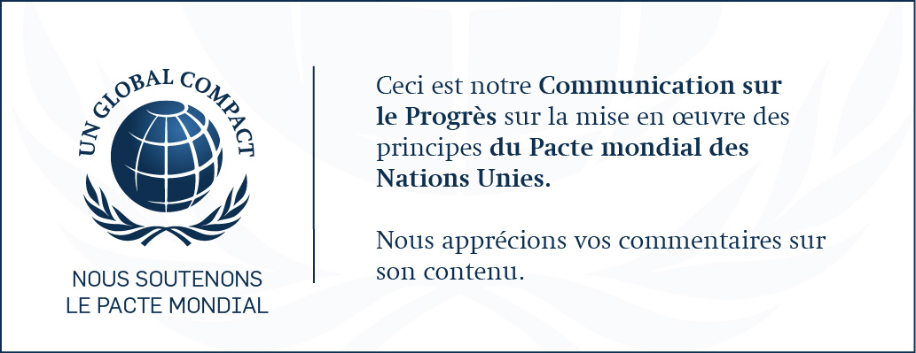 RSE : MANIKA adhère de nouveau à la COP GLOBAL COMPACT des Nations Unies