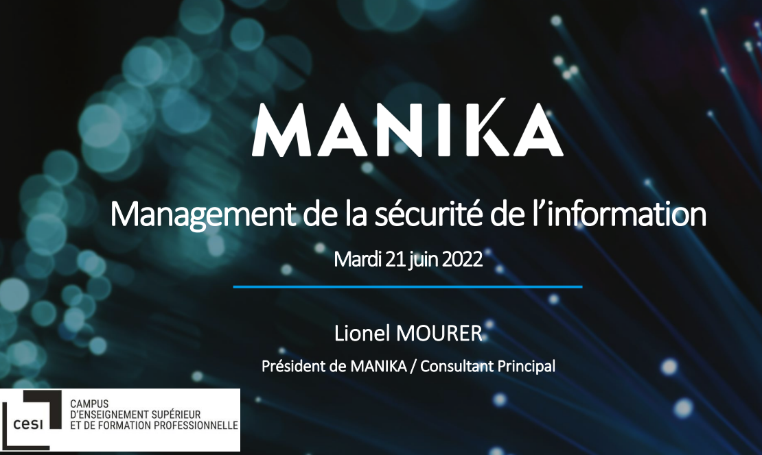 CESI « Management de la sécurité de l’information »